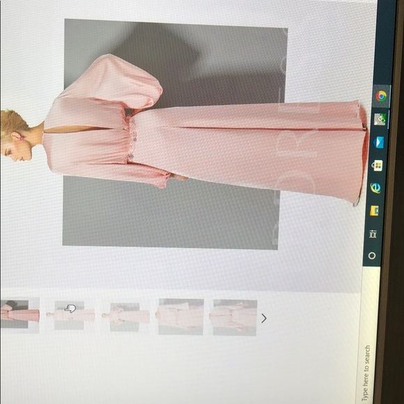 Dark navy long sleeve evening jumpsuit - Picture 2 of 2